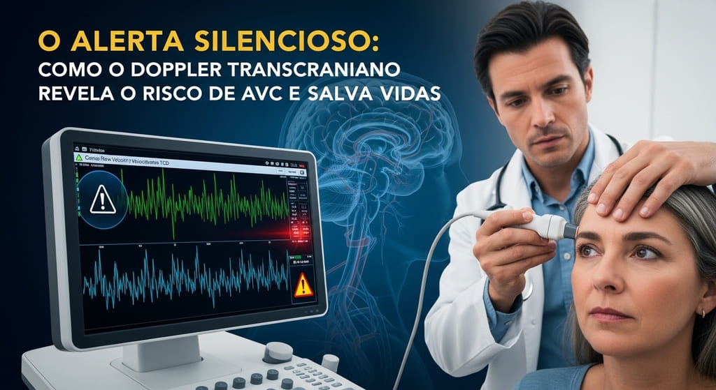 O Alerta Silencioso: Como o Doppler Transcraniano Revela o Risco de AVC e Salva Vidas